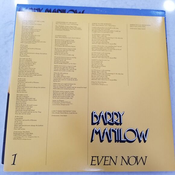 Barry Manilow Even Now Vinyl lp 1978 - Picture 5 of 9